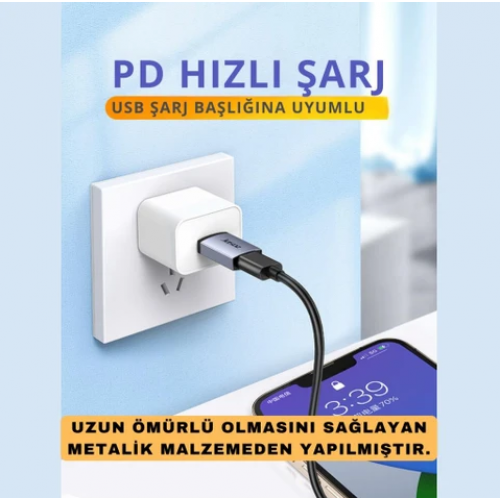 USB 3.1 To Type-C Dönüstürücü Adaptör Mini Otg 10GBPS Veri Aktarım USB Dönüştürücü